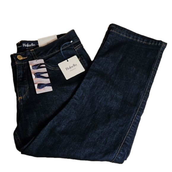Rafaella Pants - Rafaella Mid Rise Slimming Capri Jeans Size 12 Petite NWT